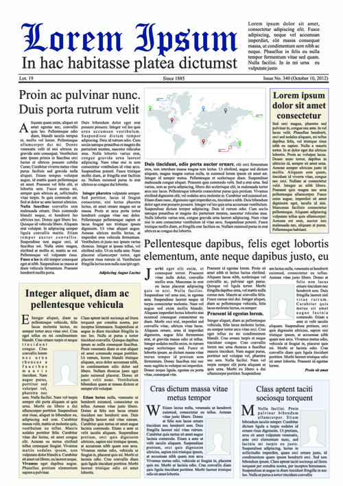 Creative newspaper design elements vector set 02