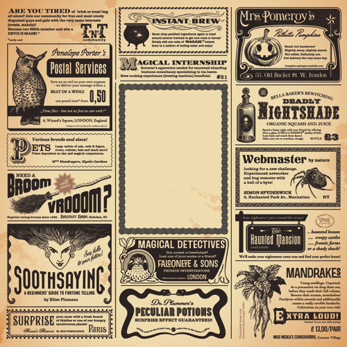 Creative newspaper design elements vector set 04