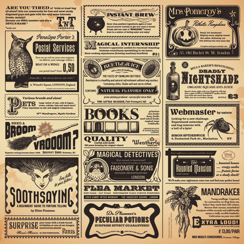Creative newspaper design elements vector set 05