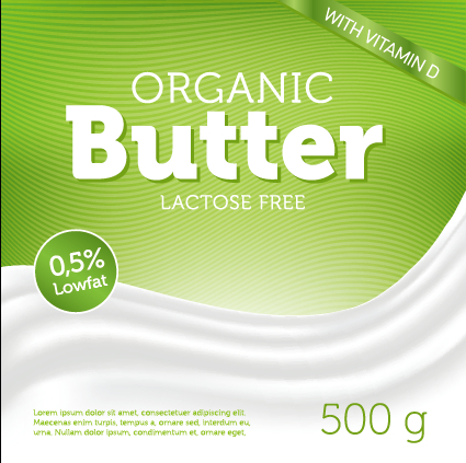 poster organic butter advertising 
