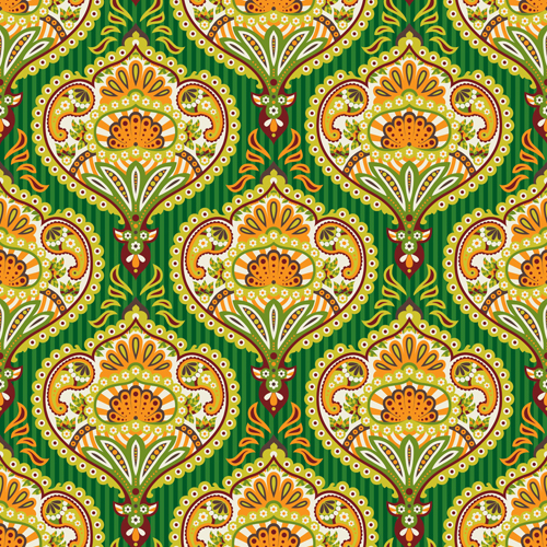 vector material seamless pattern paisley ornate 