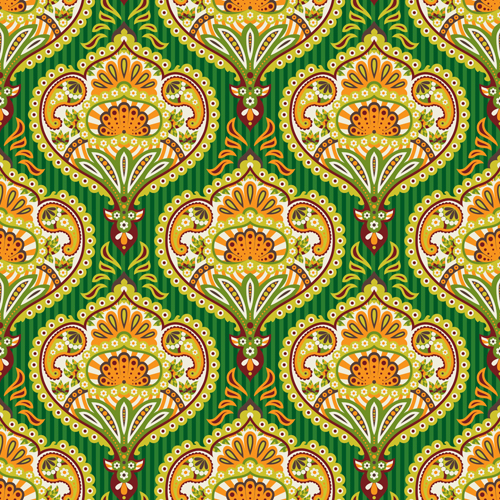 pattern seamless vector material 02 Ornate paisley pattern seamless vector material 02