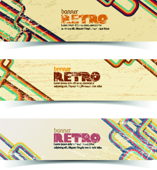 Retro Garbage Business banner vector 01