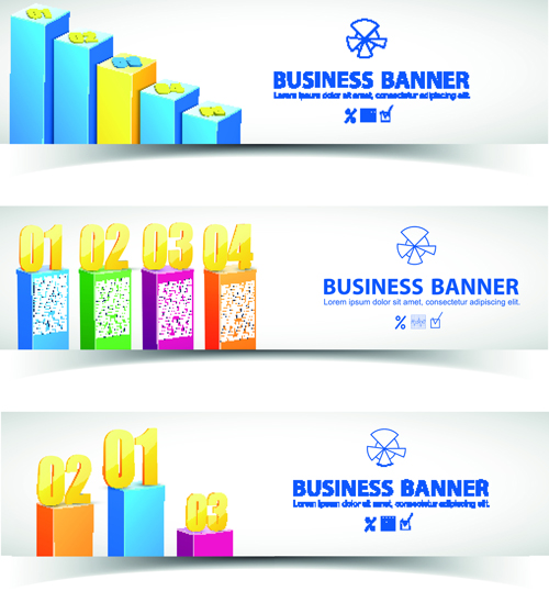 Retro font business banner 