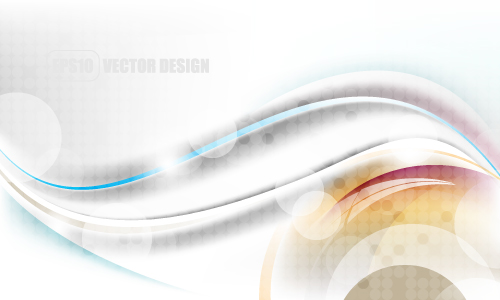 Set of ornate waves vector background 18
