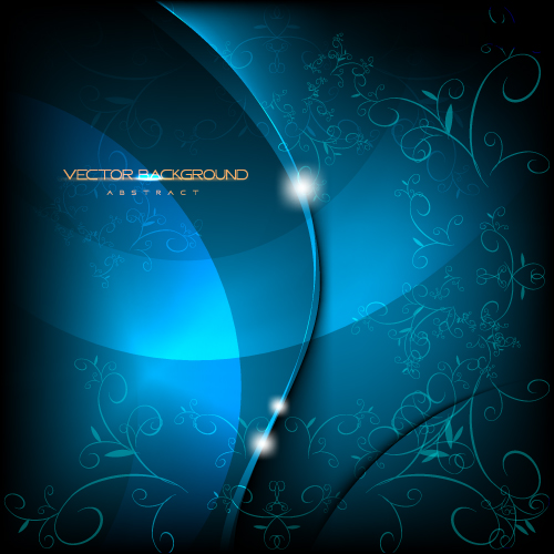 Set of ornate waves vector background 28