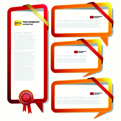 Empty frame Speech bubble for your text vector 02