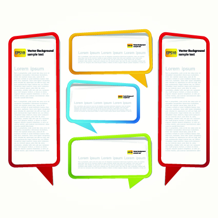 Empty frame Speech bubble for your text vector 03