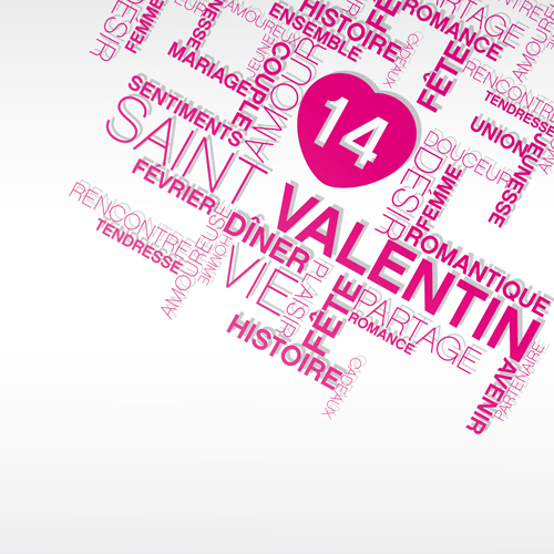 Valentines Day creative background vector 05