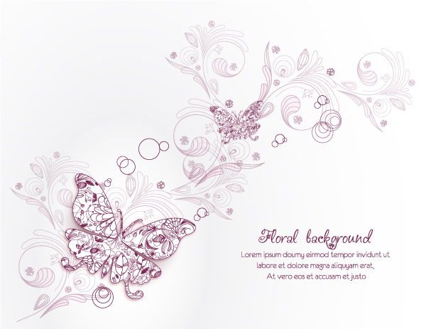 Vintage Spring floral background 41