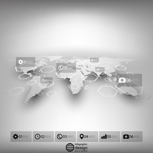 World maps infographics design vectors 10