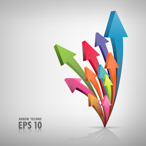 Set of Different arrow mix vector 02