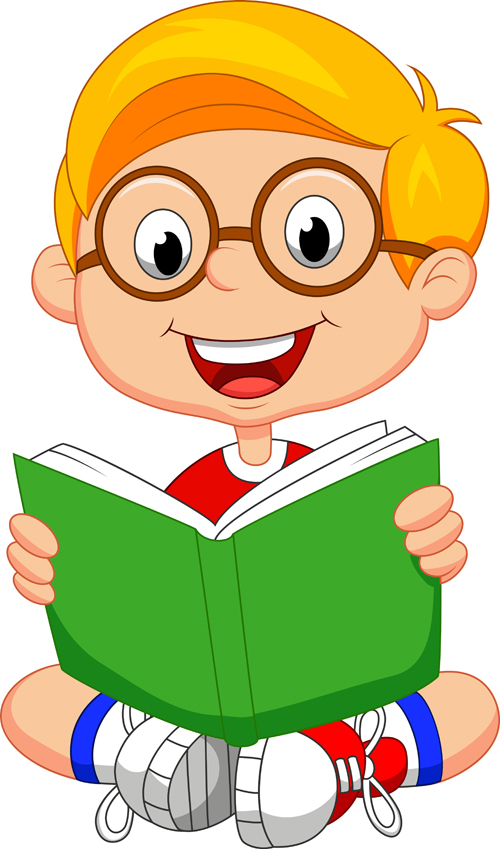 Cute children student design vector 01