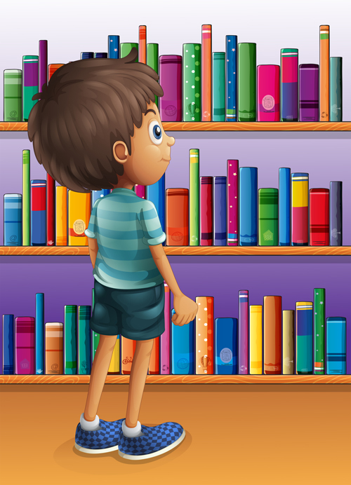 Cute children student design vector 02