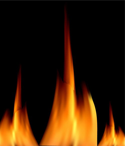 Different Fire vector illustration set 05