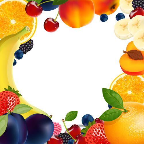 Fresh Fruits vector 02