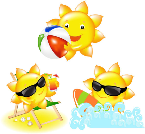 Set Cartoon Illustration vector 04