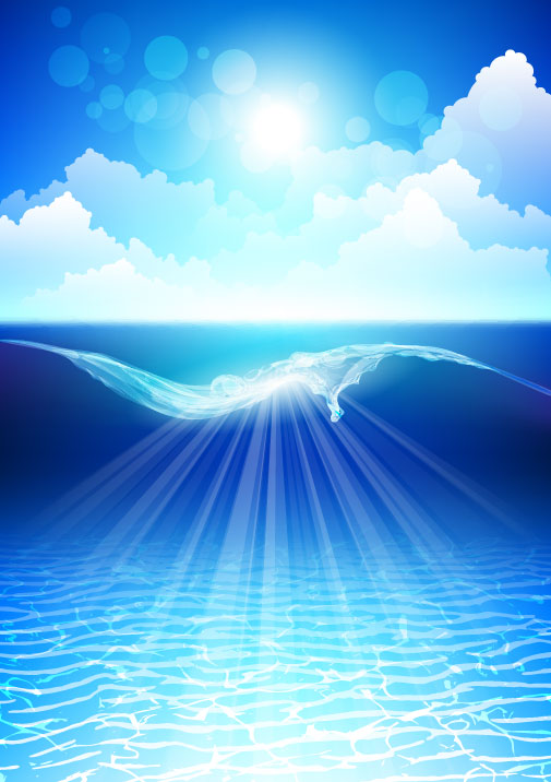 free vector Shiny Seawater 02