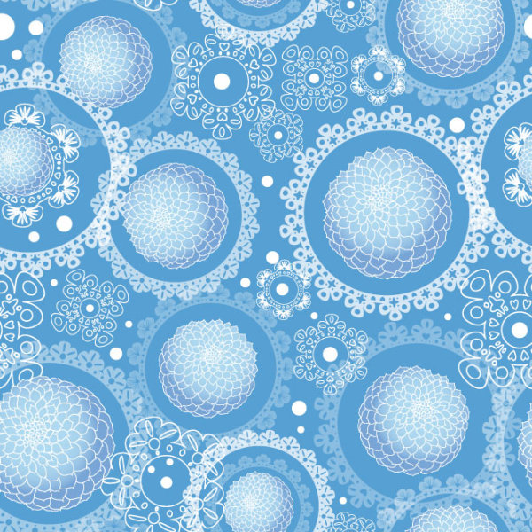 Set of ornate Floral background vector 03