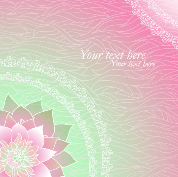 Set of ornate Floral background vector 05