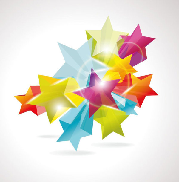 Five pointed star creative  