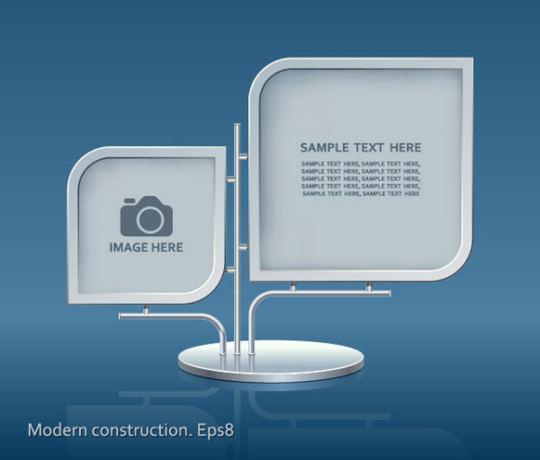 Set of modern construction Signboard vector 03