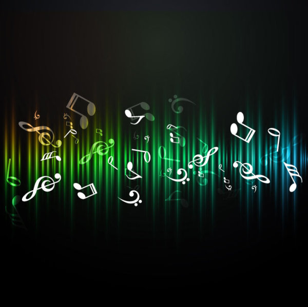 Music elements Note beckground vector