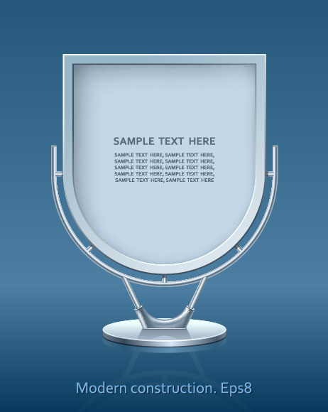 Set of modern construction Signboard vector 04
