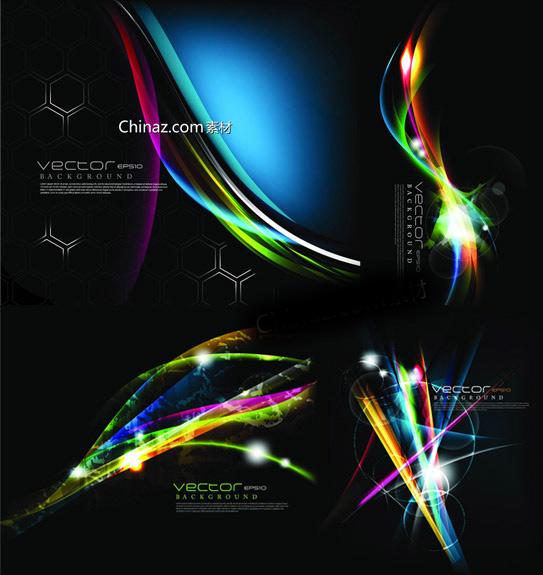 Elements of neon light background vector