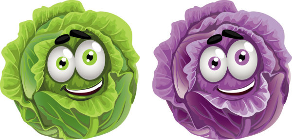 Funny Vegetables mix vector 03
