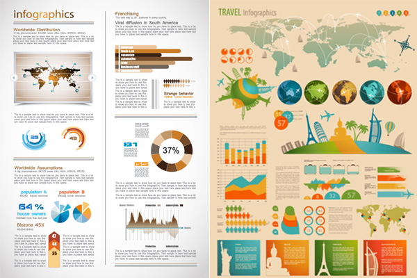 Data chart vector art
