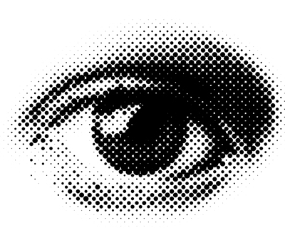 Round dot eyes Vector