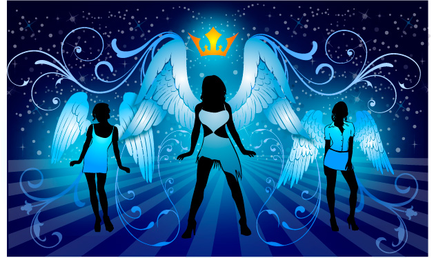 Midnight angel Vector