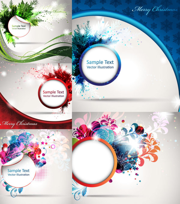 Splendid decorative pattern background vector graphics