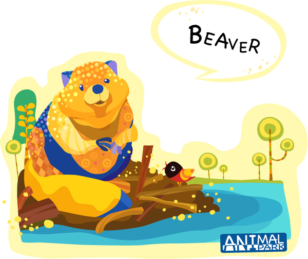 Draw Beaver vector