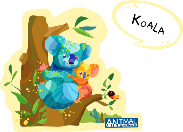 Draw Koala vector