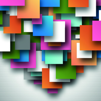 3D shapes background 02