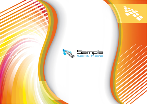 Abstract waves modern backgrounds art vector 02