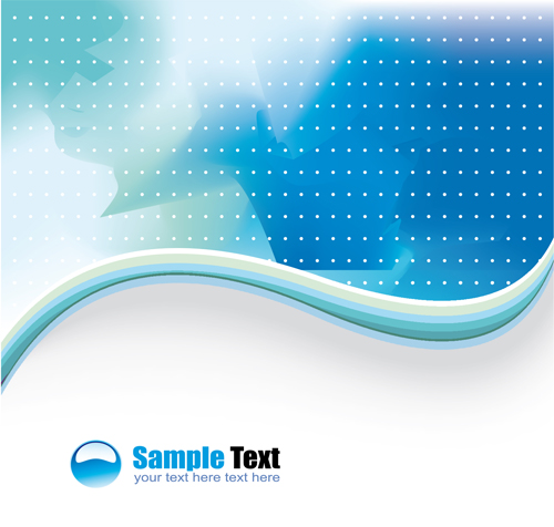 Abstract waves modern backgrounds art vector 04