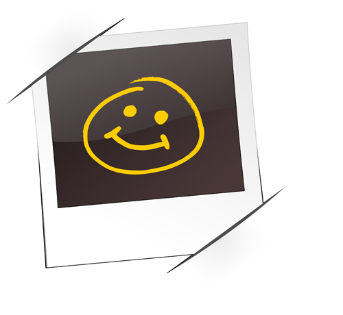 Blank paper with photo frame background