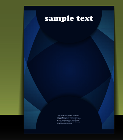 Elements of Business flyers and brochures cover vector 03