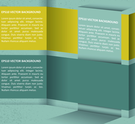 Elements of Business flyers and brochures cover vector 05