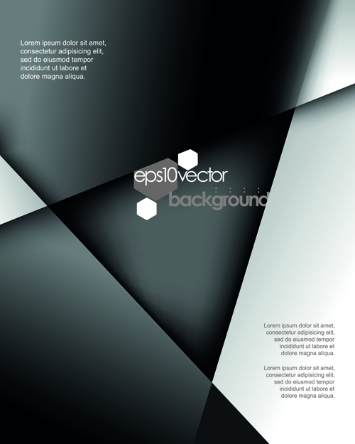 Business style modern background vector set 04