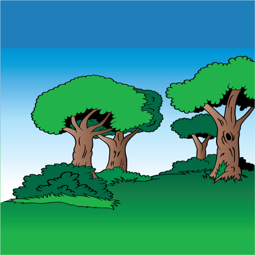 Cartoon mountains landscapes vector graphics 01