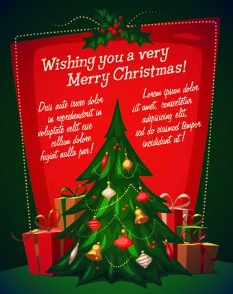 Christmas New Year vector backgrounds 05