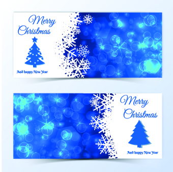 Beautiful christmas cards design vector 04