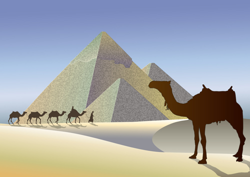 vector graphics vector graphic pyramid egypt background vector background 