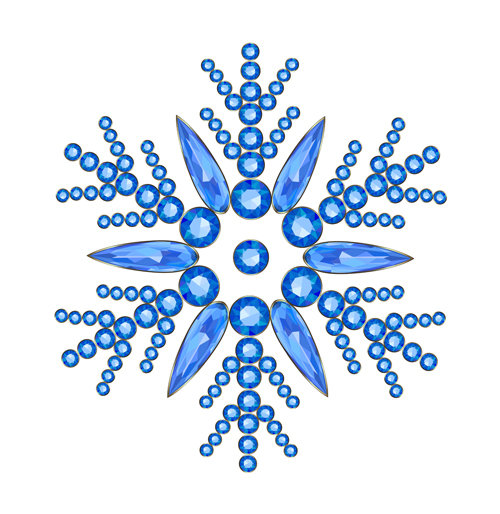 snowflake illustration delicate christmas 