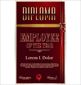 Diploma creative design vector 01