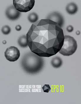 lygonal objects vector background 03 Geometric polygonal objects vector background 03